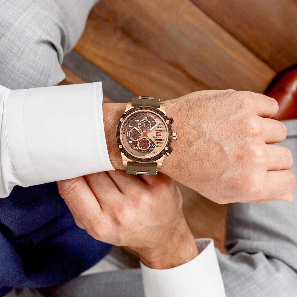 ساعت مچی مردانه مینی فوکوس mini focus MF0246GG-04