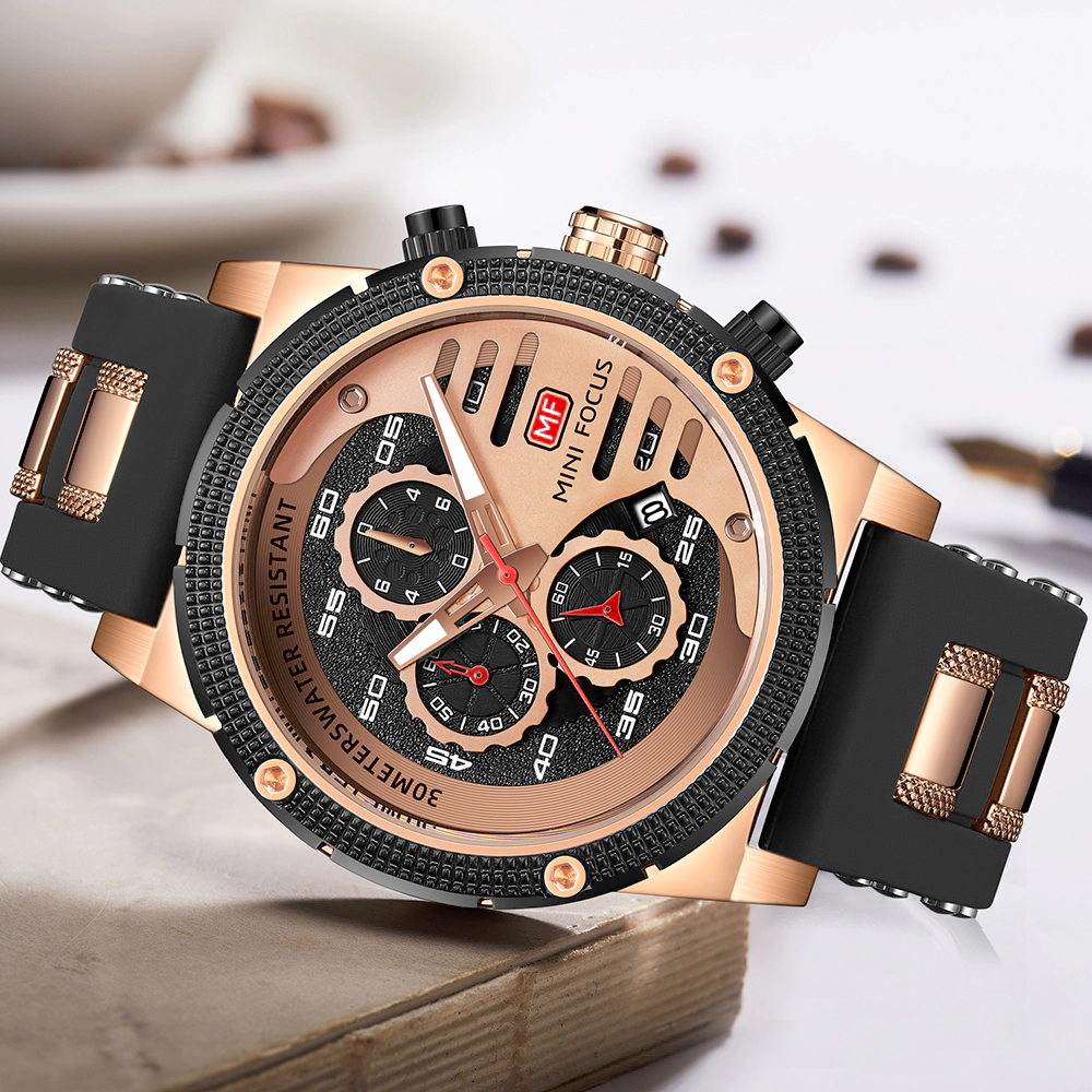 ساعت مچی مردانه مینی فوکوس mini focus MF0246GG-02