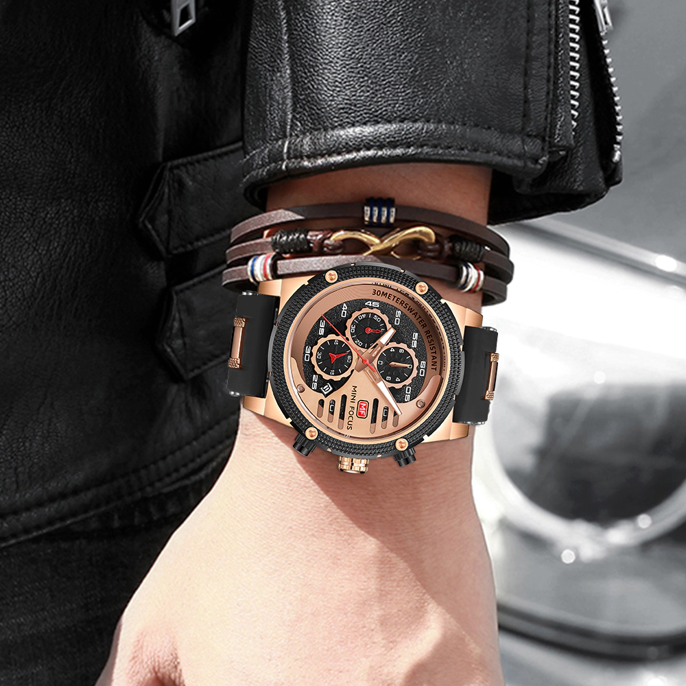 ساعت مچی مردانه مینی فوکوس mini focus MF0246GG-02