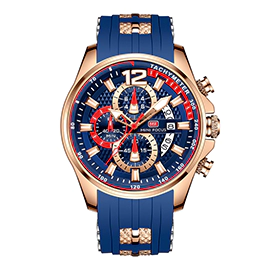 خرید ساعت مچی مردانه مینی فوکوس مدل mini focus MF0350GG-02 با بهترین قیمت