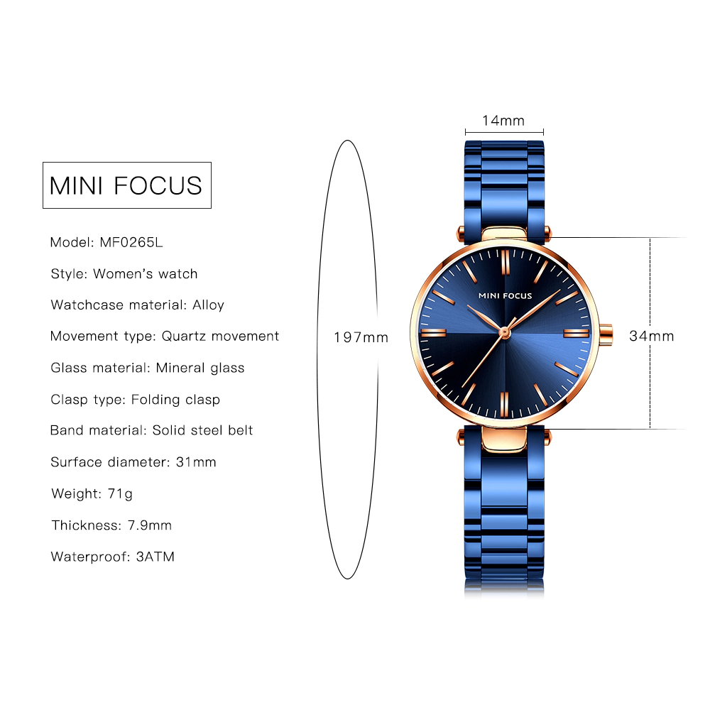 ساعت مچی زنانه مینی فوکوس mini focus MF0265LL-04