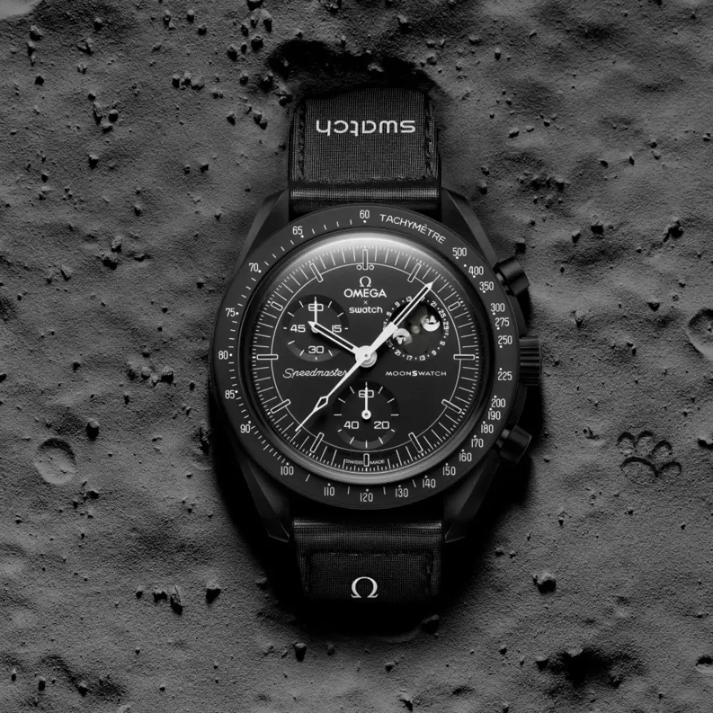 ساعت مچی امگا سواچ MISSION TO THE MOONPHASE-SO33B700